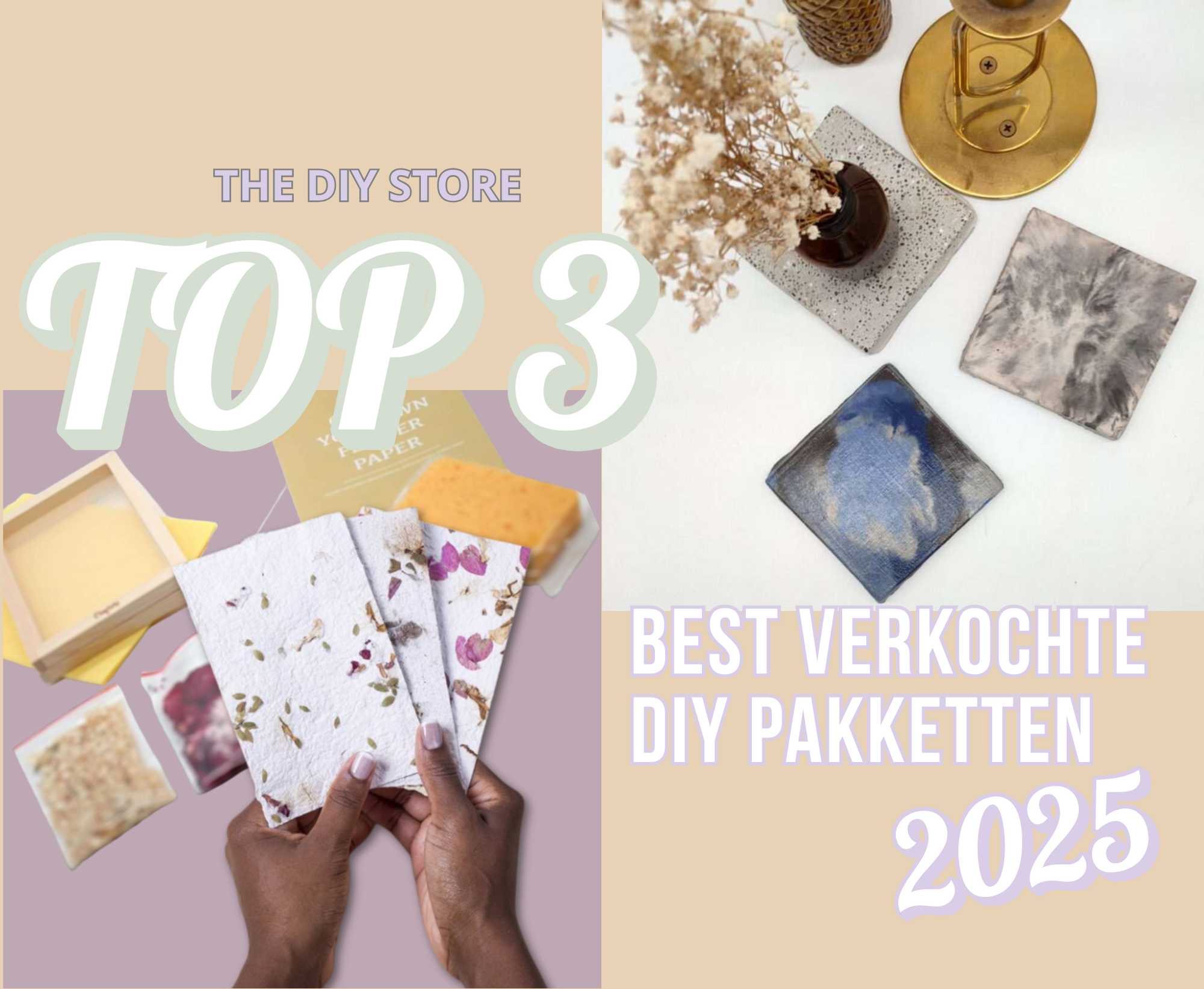 Top 3 best verkochte DIY pakketten in de webshop 2025