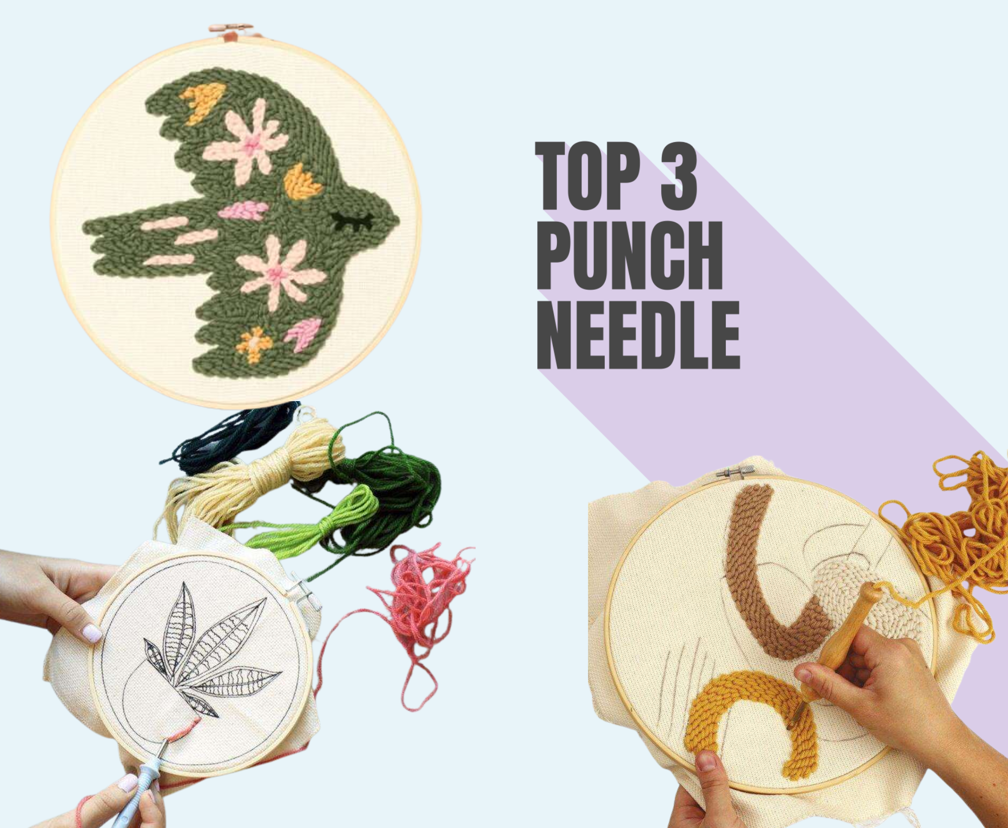 Top 3 punch needle DIY pakketten die super tof zijn