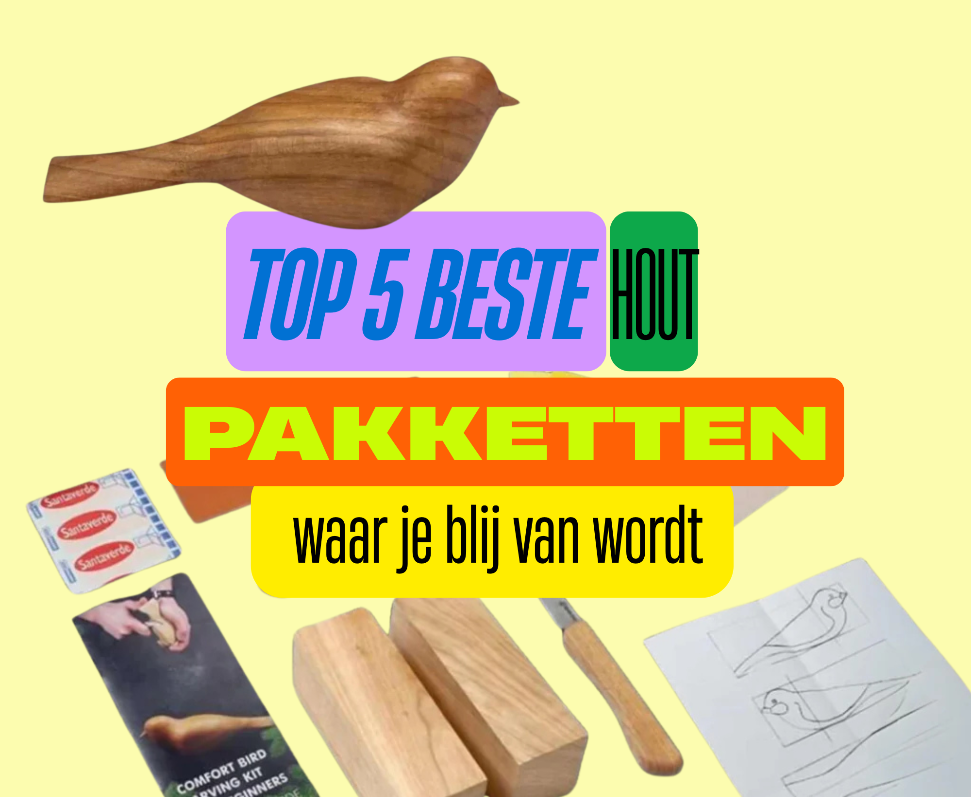 TOP 5 beste HOUT DIY pakketten waar je blij van wordt