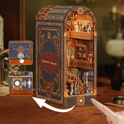 Book Nook Boekensteun "Spacetime Museum"- DIY Pakket