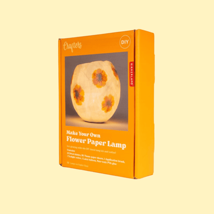 Papier-maché lamp met bloemen - DIY Pakket