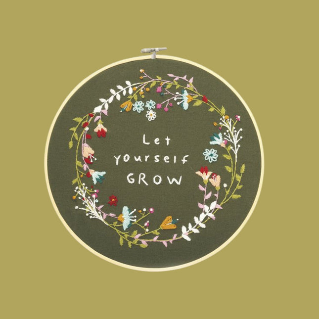 Borduren "Let yourself grow"  - DIY pakket