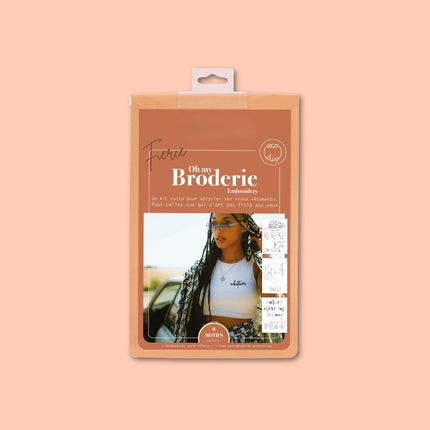 Borduren op kleding "Fierce"  - DIY pakket