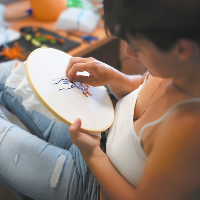 Borduren op kleding "Green Lovers"  - DIY pakket