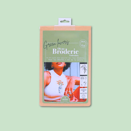 Borduren op kleding "Green Lovers"  - DIY pakket