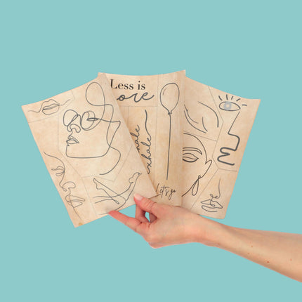 Borduren op kleding "Line Art"  - DIY pakket