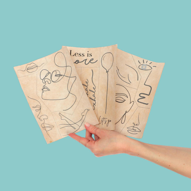 Borduren op kleding "Line Art"  - DIY pakket