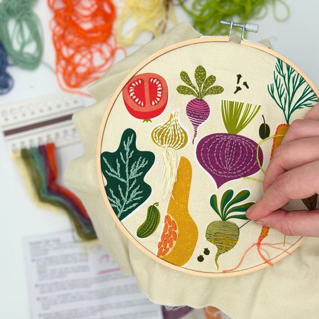 Borduren "Veggie"  - DIY pakket
