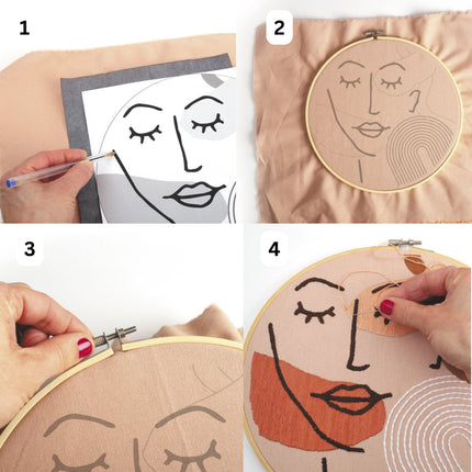 Borduren "Visage"  - DIY pakket