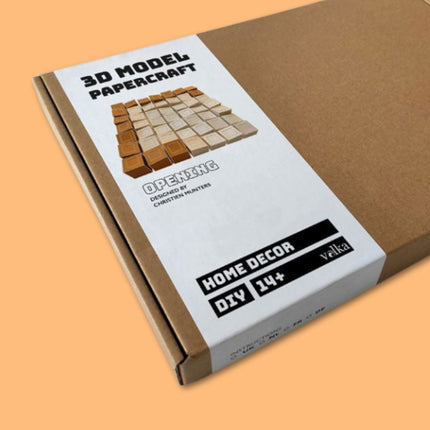 Design Blokken Klein Papercraft - DIY pakket