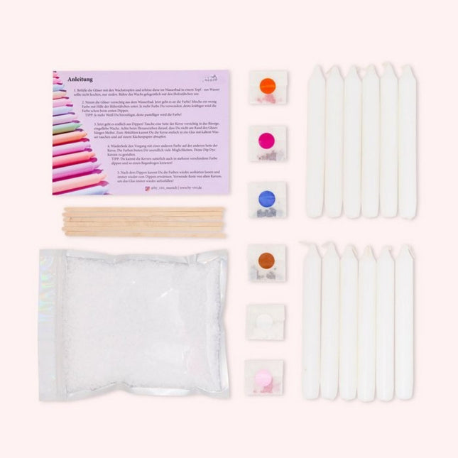 Dip-Dye kaarsen maken - DIY pakket