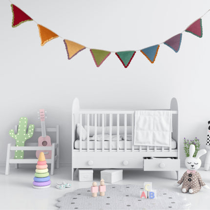 Feest vlaggetjes haken KLEUR - DIY Pakket
