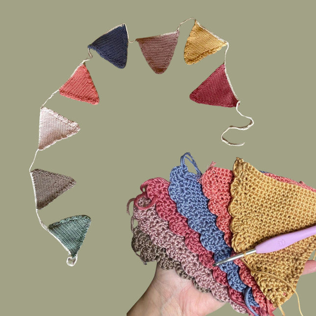 Feest vlaggetjes haken WARM - DIY Pakket