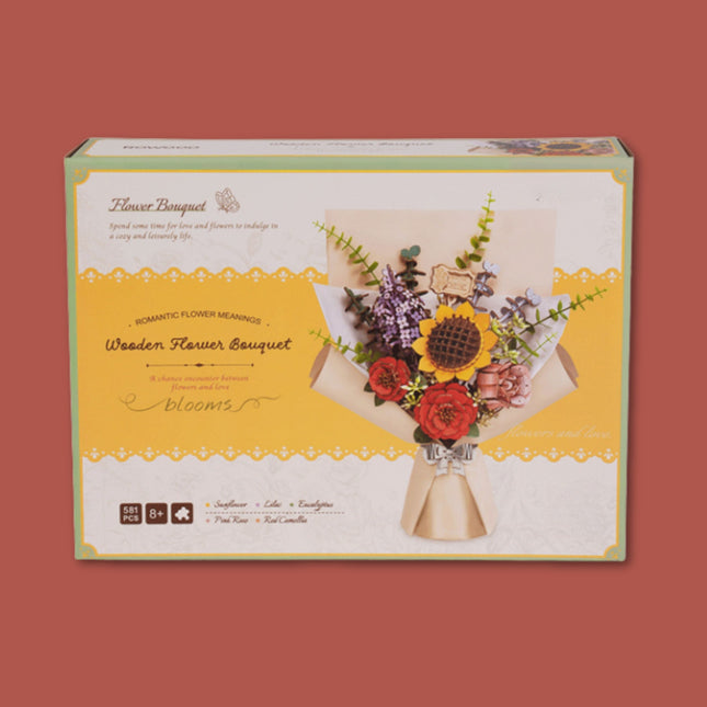 Houten Bloemen Boeket - DIY pakket