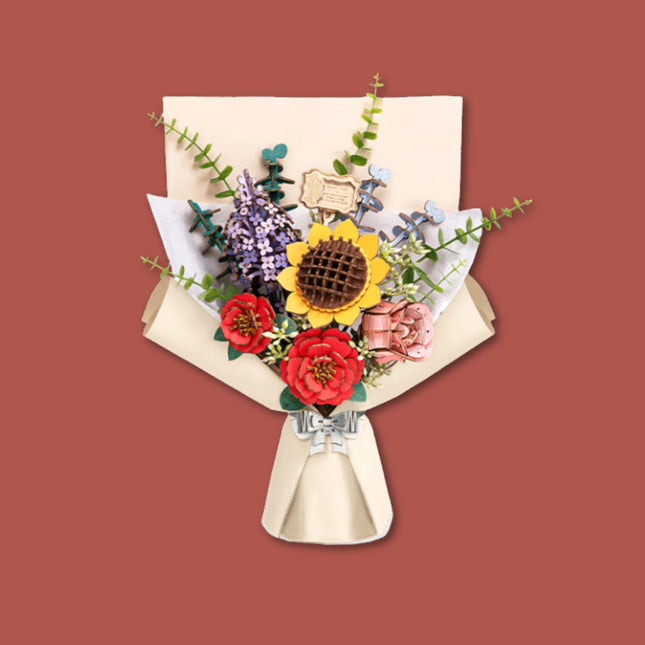 Houten Bloemen Boeket - DIY pakket