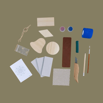 Houten kerstballen graferen - DIY Pakket