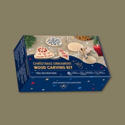 Houten kerstballen graferen - DIY Pakket
