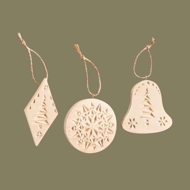 Houten kerstballen graferen - DIY Pakket