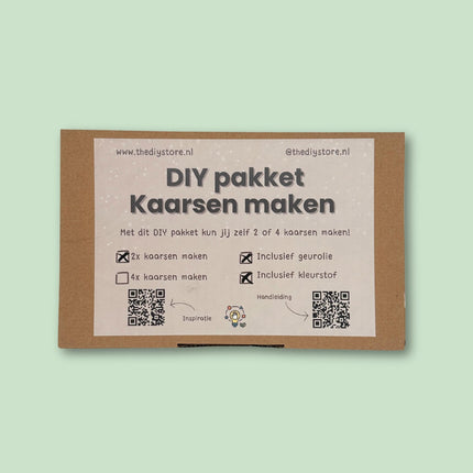 Kaarsen maken (2 stuks) - DIY Pakket