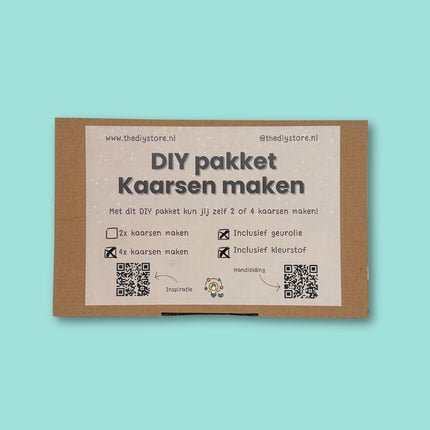 Kaarsen maken (4 stuks) - DIY Pakket