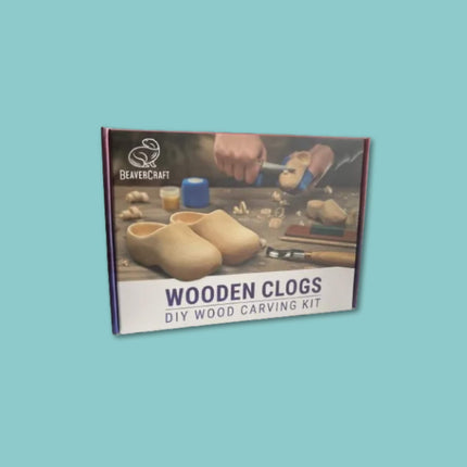 Kleine houten klompen - DIY Pakket