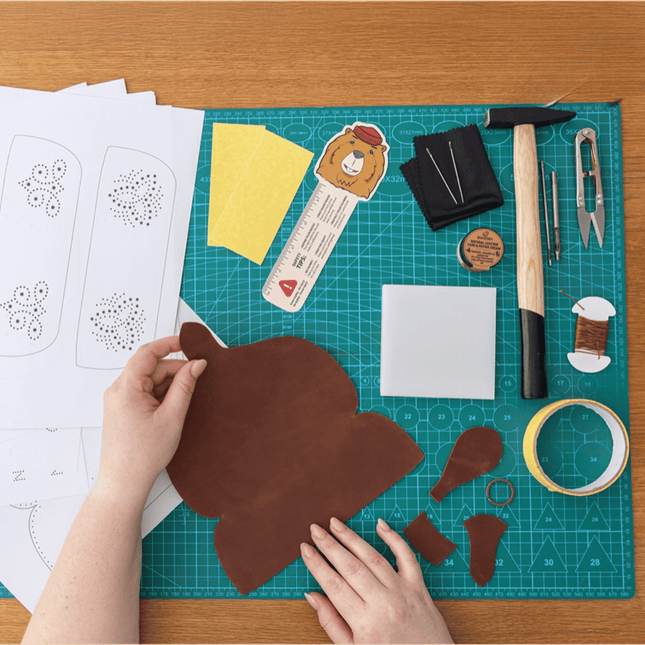 Leren brillenhoesje - DIY pakket