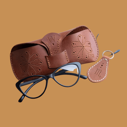 Leren brillenhoesje - DIY pakket