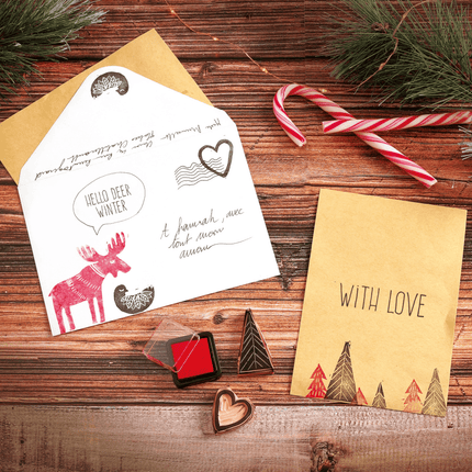 Lino graveren Kerst - DIY Pakket