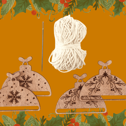 Macrame Kerstballen - DIY Pakket