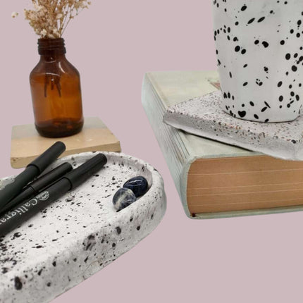 Ovale bakjes van Beton - DIY Pakket