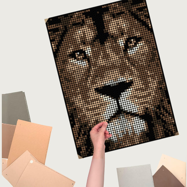 Pixel-art "Leeuw" - DIY pakket