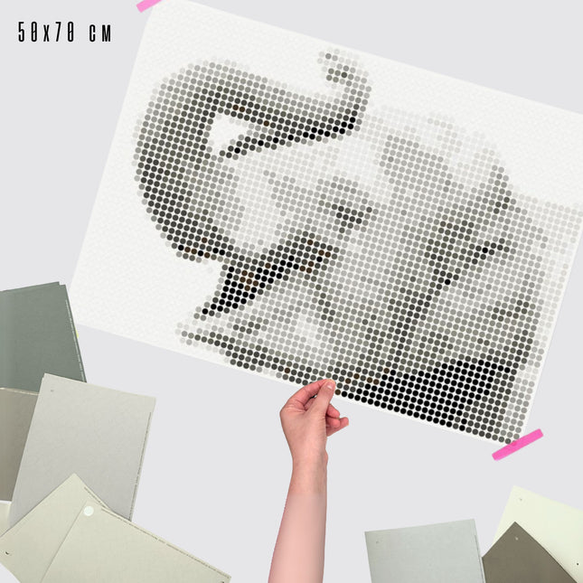 Pixel-art "Olifant" - DIY pakket