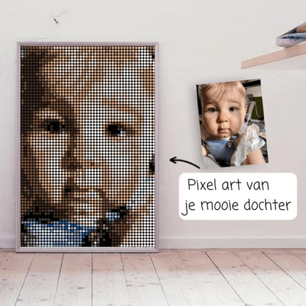 Pixel-art van je eigen foto – DIY Pakket (VOORVERKOOP)