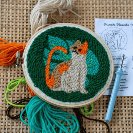 Punch Needle "Kat" - DIY pakket (beginners)