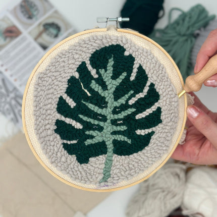 Punch Needle "Monstera"  - DIY pakket