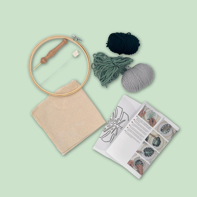 Punch Needle "Monstera"  - DIY pakket
