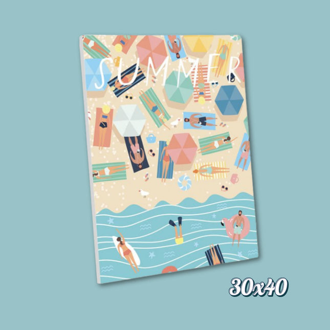 Schilderen-op-nummer "Strand" - DIY pakket