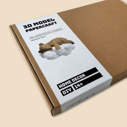 Slapend Beertje Papercraft- DIY Pakket