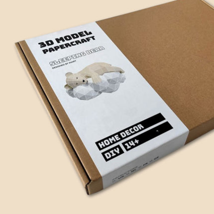 Slapend Beertje Papercraft- DIY Pakket