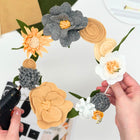 Vilt Bloemenkrans Geel - DIY pakket