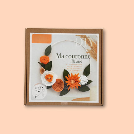 Vilt Bloemenkrans Geel - DIY pakket
