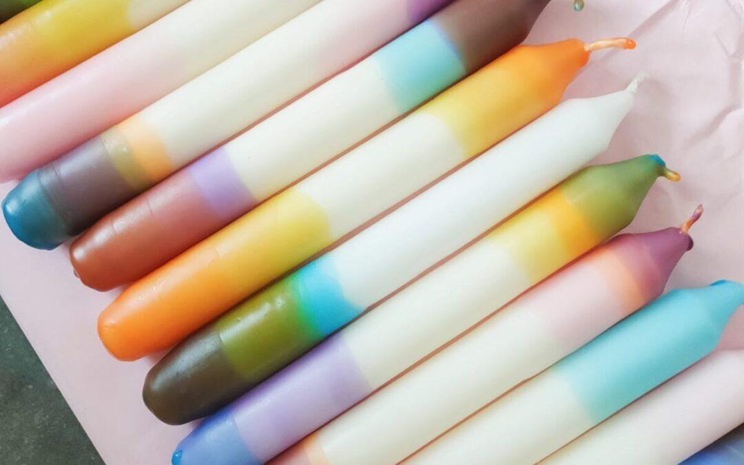 Dip-Dye kaarsen: Geef nog meer kleur aan je creativiteit!