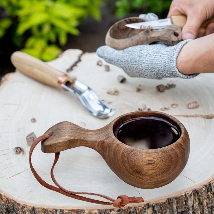 Houten kuksa beker - DIY Pakket