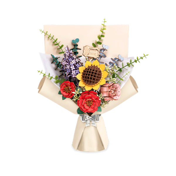 Houten Bloemen Boeket - DIY pakket